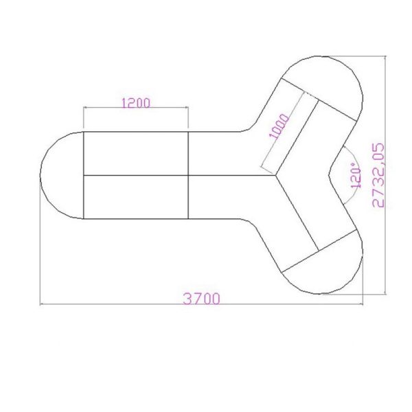 Bàn nhân viên nội thất văn phòng hiện đại đơn giản kết hợp nhiều người BLV39