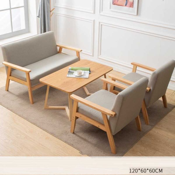 Ghế sofa cafe tùy chỉnh phong cách tươi mới và đơn giản GSFC01