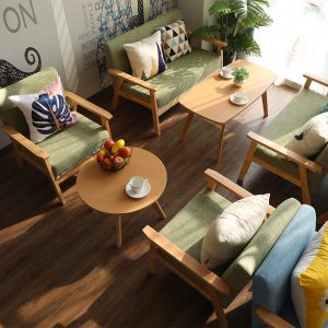 Ghế sofa cafe tùy chỉnh phong cách tươi mới và đơn giản GSFC01