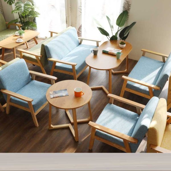 Ghế sofa cafe tùy chỉnh phong cách tươi mới và đơn giản GSFC01