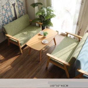 Ghế sofa cafe tùy chỉnh phong cách tươi mới và đơn giản GSFC01