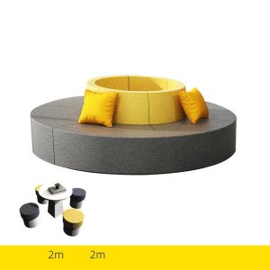 Ghế sofa hình chữ S thời trang đặc biệt GSF04