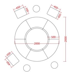 Ghế sofa tiếp khách văn phòng hình dạng đặc biệt GSF03