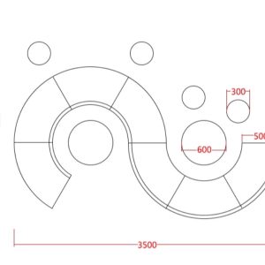 Ghế sofa tiếp khách văn phòng hình dạng đặc biệt GSF03