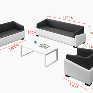 Ghế sofa văn phòng đơn giản hiện đại bàn cà phê kết hợp phòng tiếp tân kinh doanh SFVP09