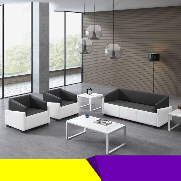 Ghế sofa văn phòng đơn giản hiện đại bàn cà phê kết hợp phòng tiếp tân kinh doanh SFVP09