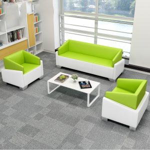 Ghế sofa văn phòng đơn giản hiện đại bàn cà phê kết hợp phòng tiếp tân kinh doanh SFVP09