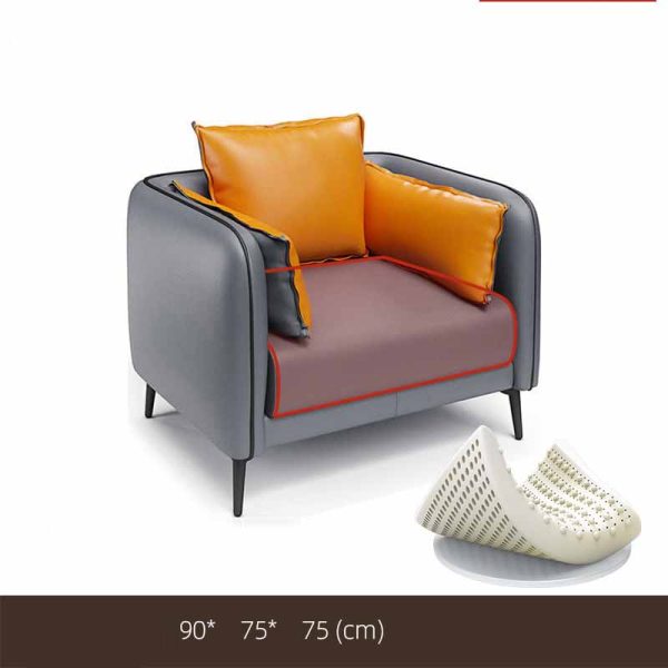 Sofa văn phòng đơn giản hiện đại phòng tiếp tân bàn SFVP03