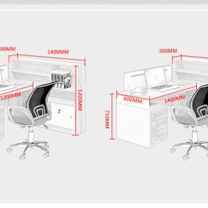 Bàn nhân viên kết hợp vách ngăn BNV10