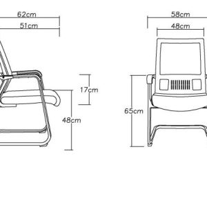 Ghế văn phòng hội nghị chân quỳ lưới GVP04