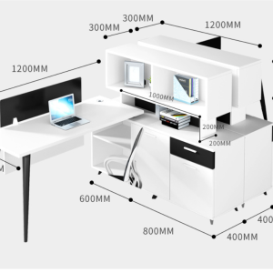 Bàn làm việc dành cho nhân viên kết hợp nhiều người hiện đại BLV52