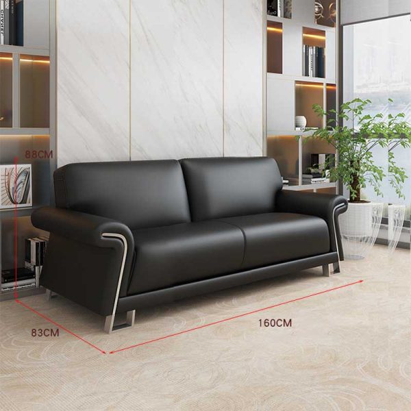 Sofa văn phòng da hiện đại đơn giản SFVP26