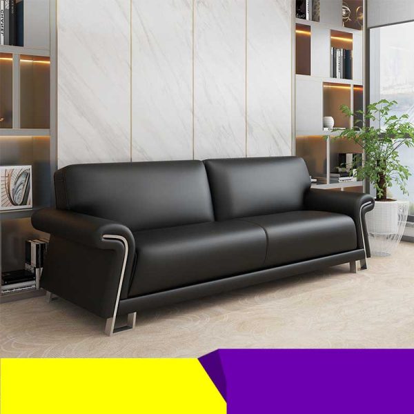 Sofa văn phòng da hiện đại đơn giản SFVP26